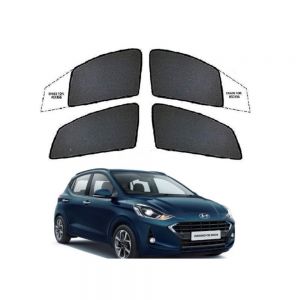 Premium Fix type Curtain For Grand i10 nios - Black